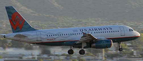 US Airways A319-132 N838AW America West legacy, October 26, 2010